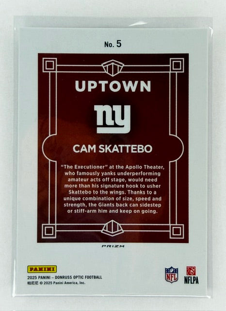 #5 Cam Skattebo New York Giants